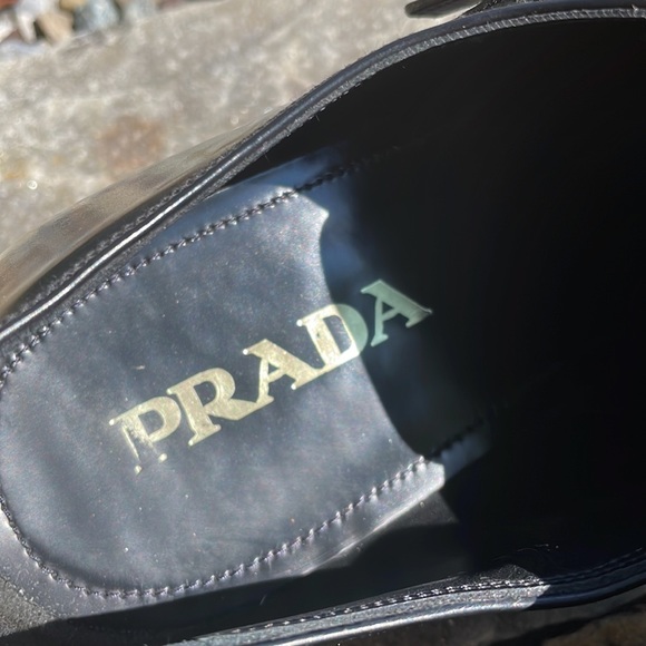 Prada Double Monk-Strap Leather Shoes main image 3